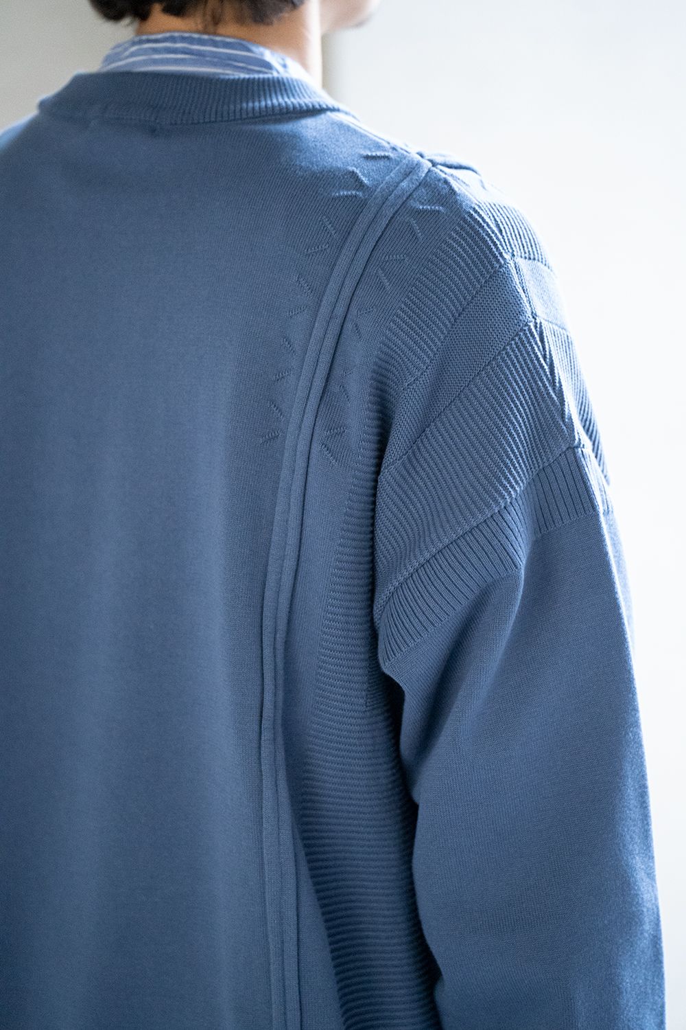 YASHIKI - 【ラスト1点】【22AW】Seijaku Knit(SMALT BLUE) | Salty