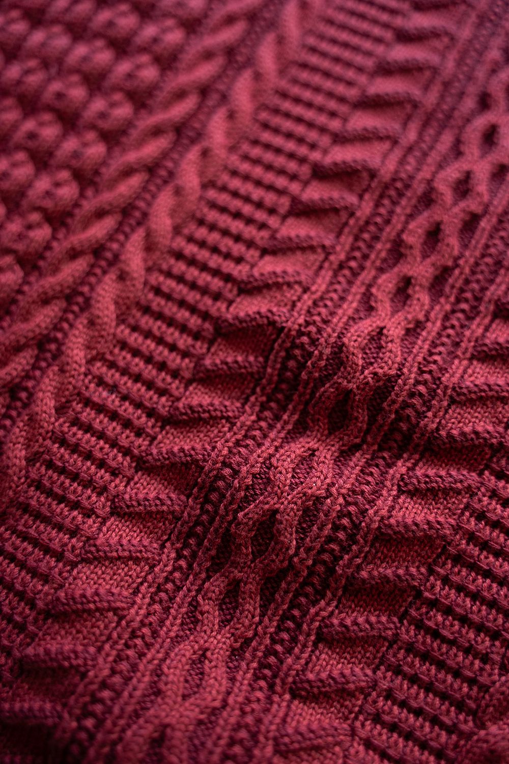 【ラスト1点】Honami Knit(BURGUNDY)