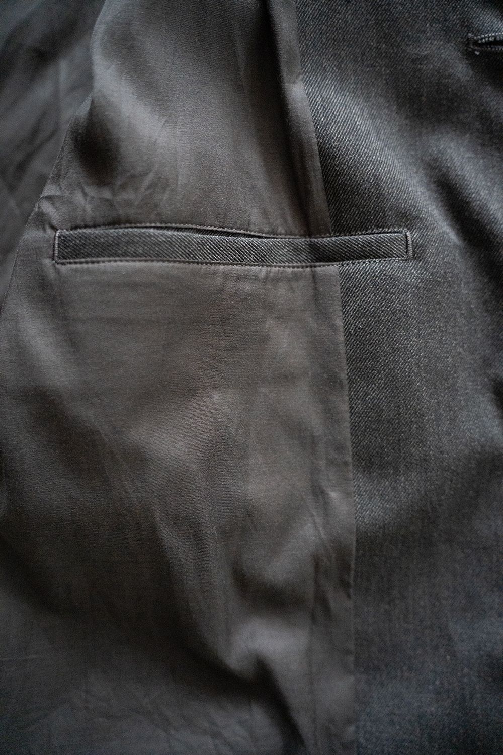 【25AW】ウールサージカバーオール(CHARCOAL)