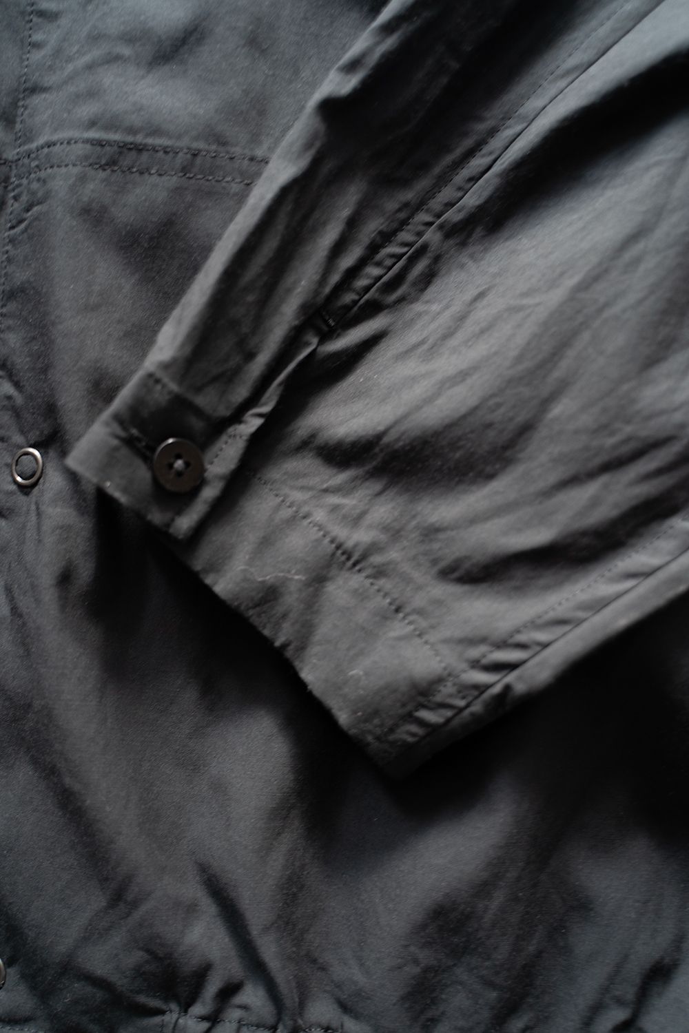【ラスト1点】【24SS】キュプラ×綿シャツブルゾン(BLACK)