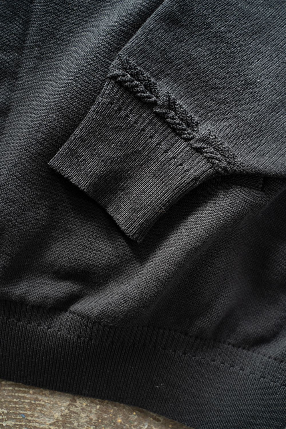 トップス YASHIKI 25SS Seika Knit Blouson YASHIKI - 【25SS】Seika Knit Blouson(BLACK) | Salty