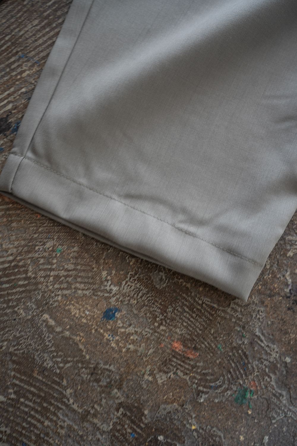 【26SS】ウォッシャブルウールイージースラックス(GREY)