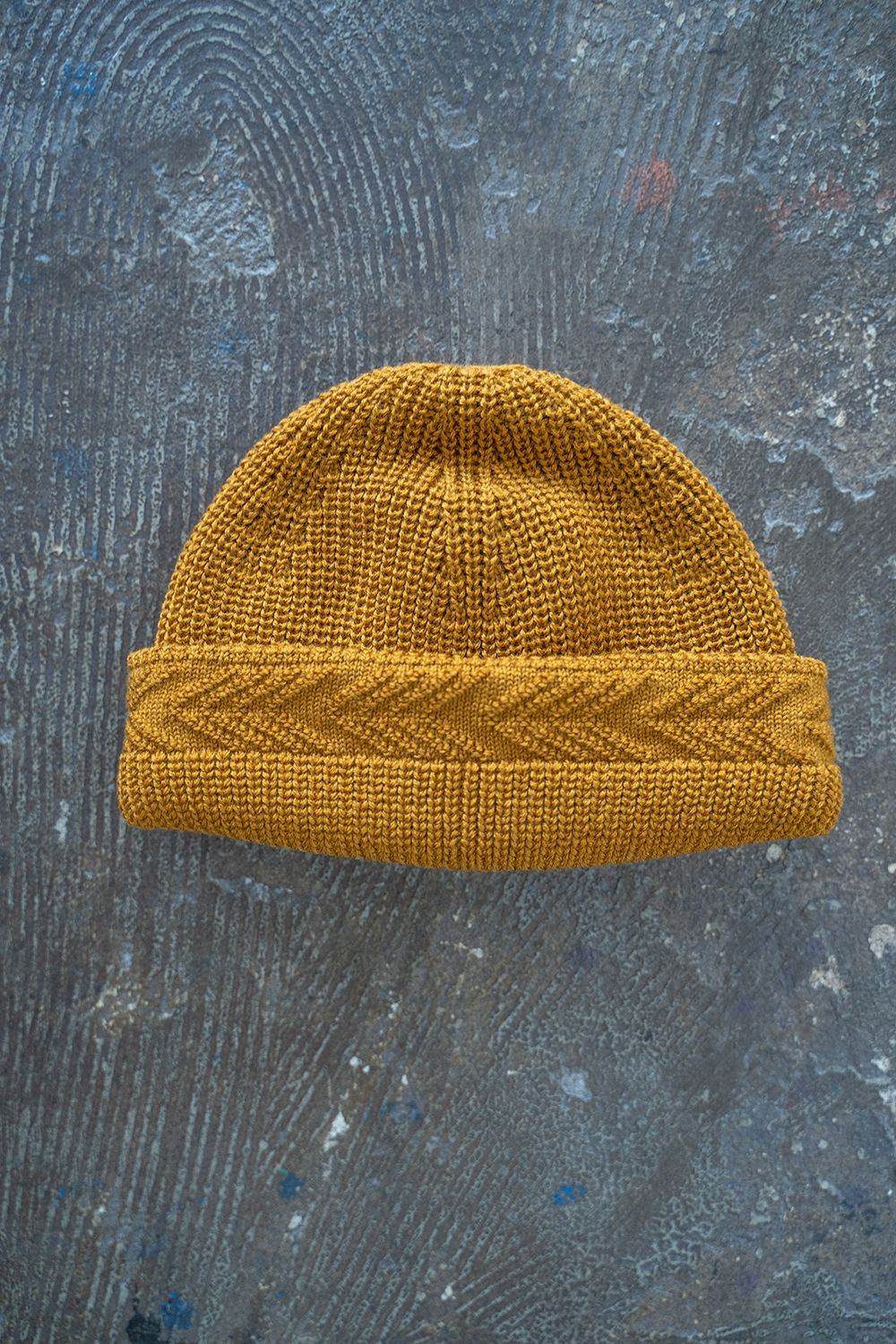 【22AW】Yagasuri Knit Cap(MUSTARD)