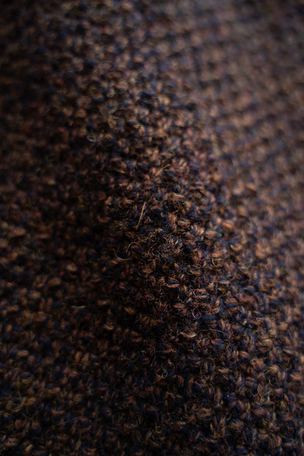 【25AW】5Gニットジップブルゾン(MELANGE BROWN)