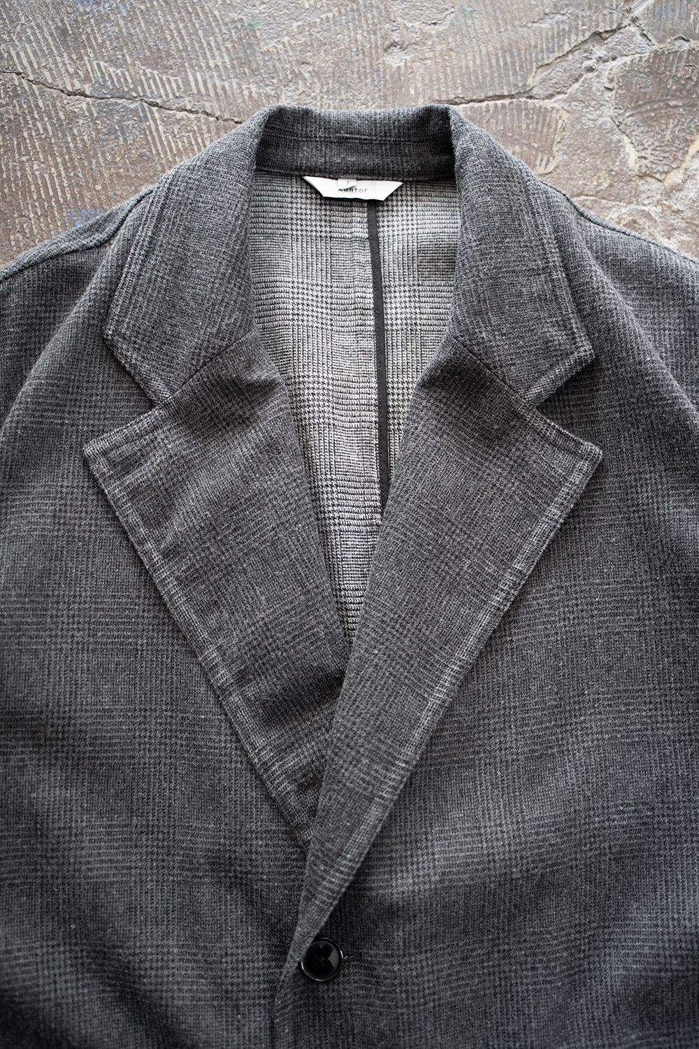 【25AW】 Glen Check Jacket/グレンチェックジャケット(GRAY)