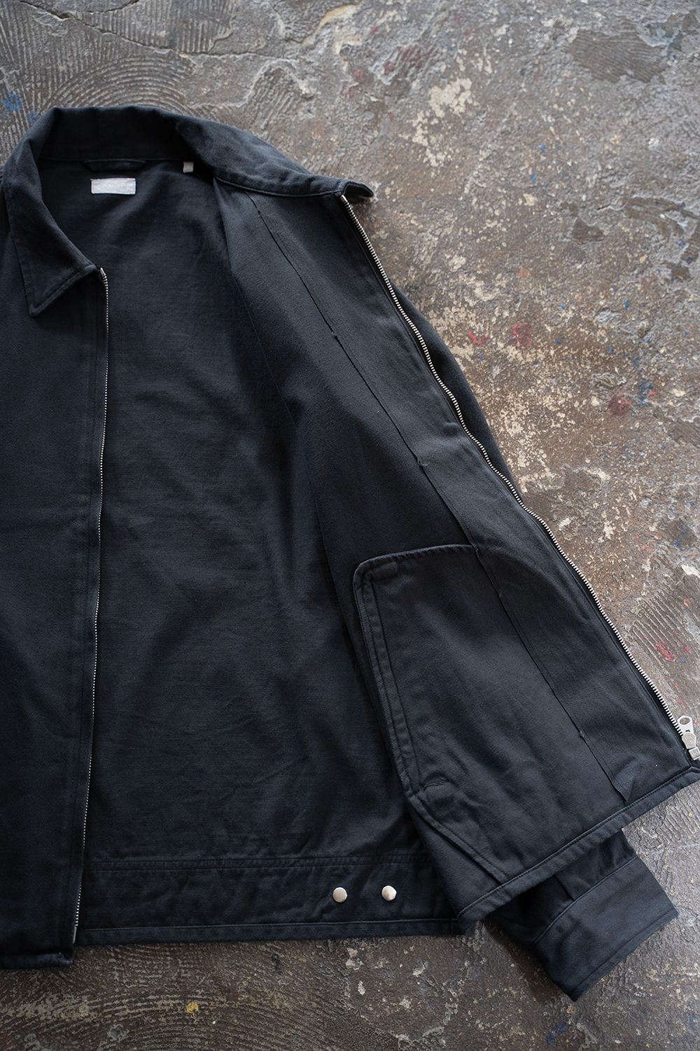 【ラスト1点】【26AW】Satin Zip Blouson(CHARCOAL)