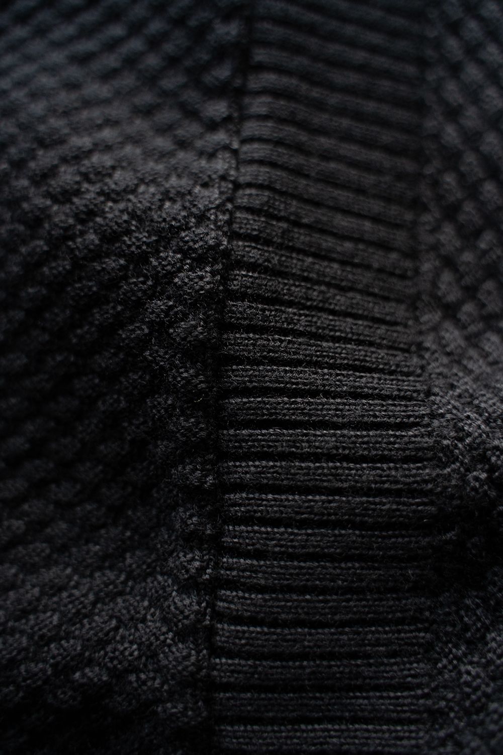 Arare Double Knit Coat(BLACK)