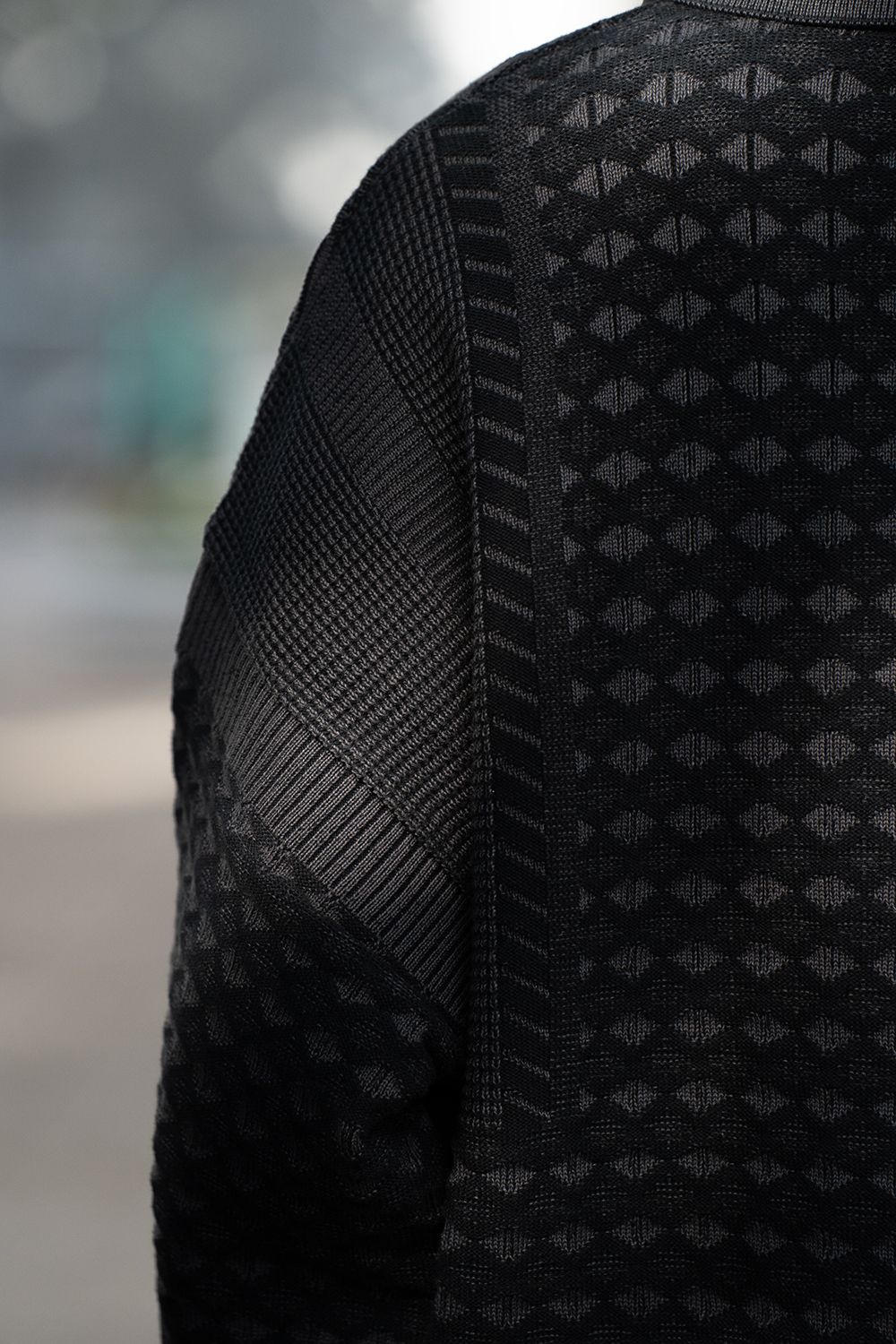 【25AW】Rikka Knit Polo(BLACK)