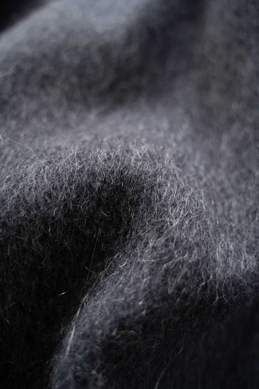 【25AW】Mohair Shaggy Zip Jacket/モヘアシャギージップジャケット(CHARCOAL)