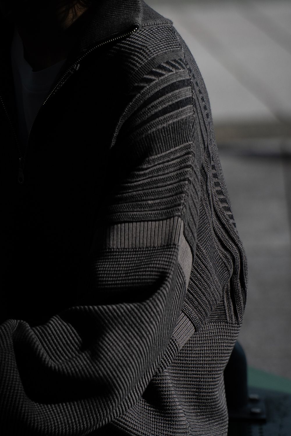【ラスト1点】【25AW】Fuyushigure Half Zip Knit(BLACK)