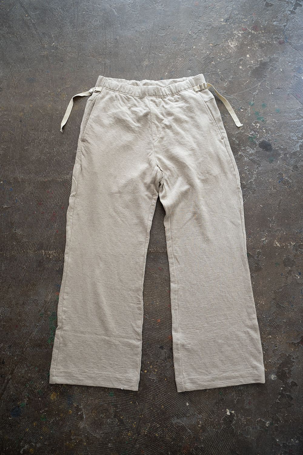 【ラスト1点】High Waist Flare Easy Pants/ハイウエストフレアイージーパンツ(NATURAL)