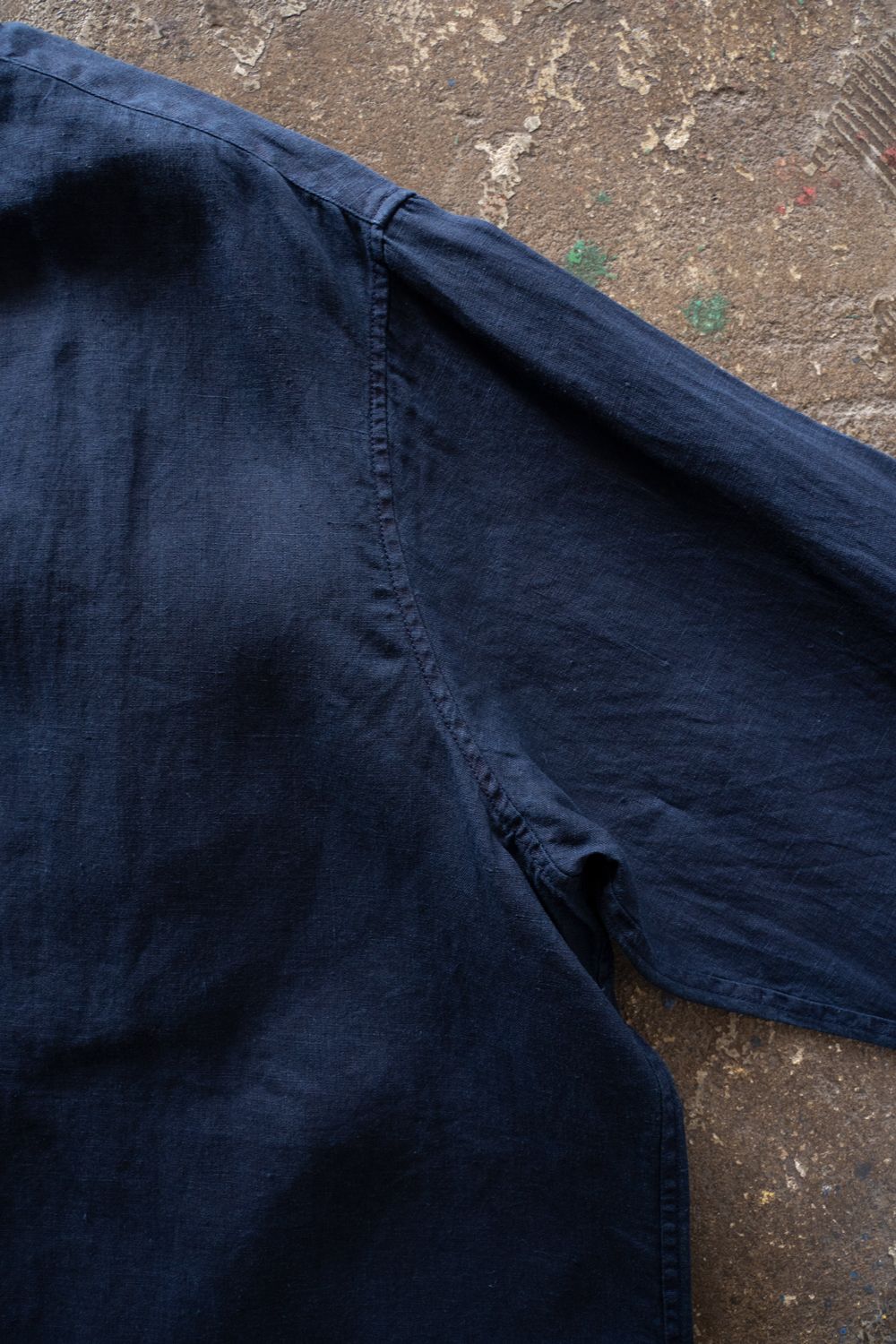 大麻シャツ 3(藍(濃))