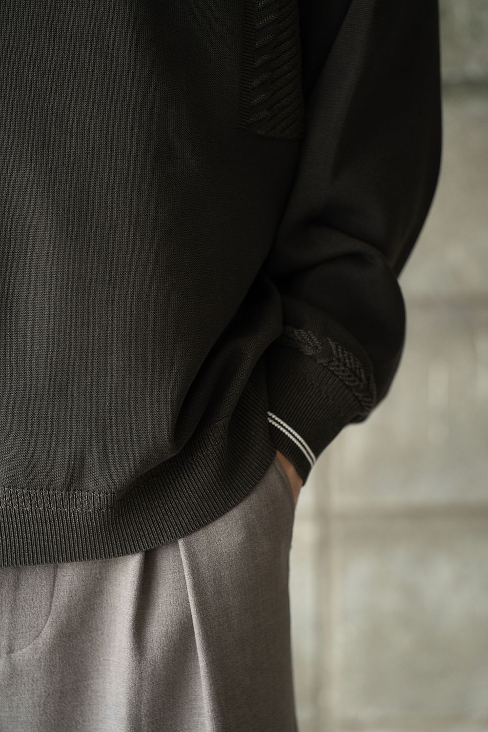 【25AW】Shimobashira Knit(DARK OLIVE)