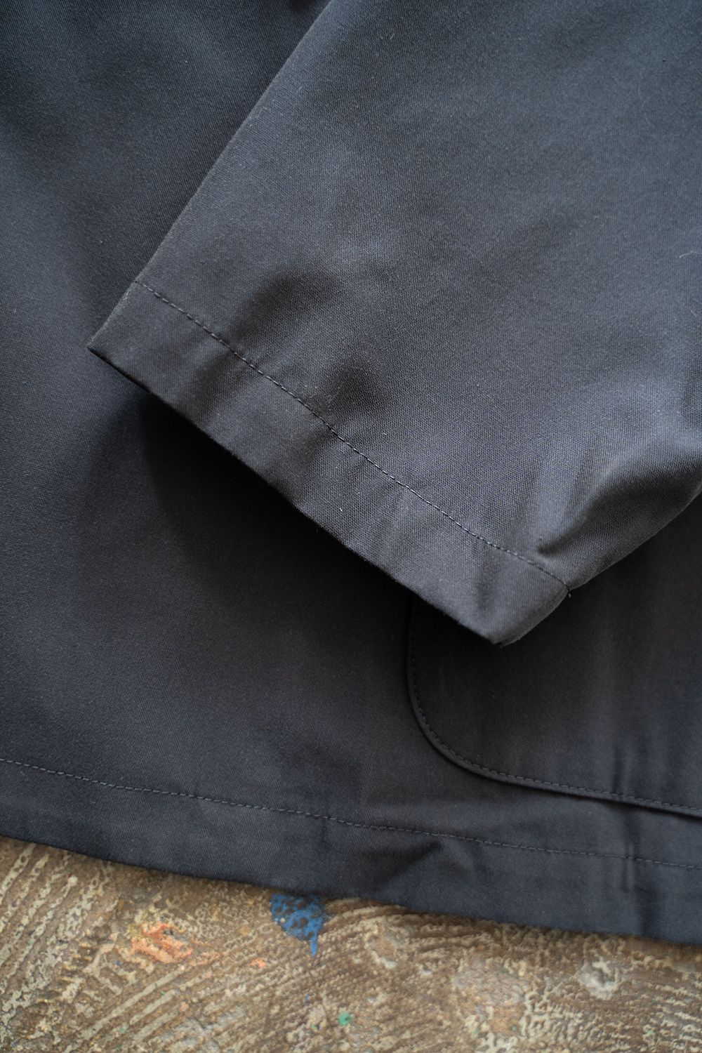 【ラスト1点】【25SS】キュプラ混ツイルダブルジャケット(DARK NAVY)