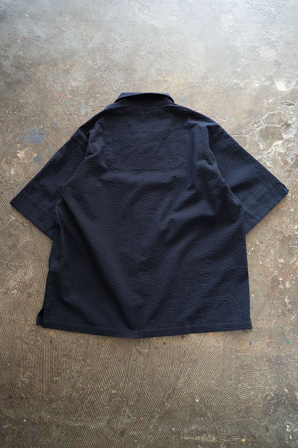 【25SS】"week s/s"pajama【セットアップ】(seersucker NAVY)