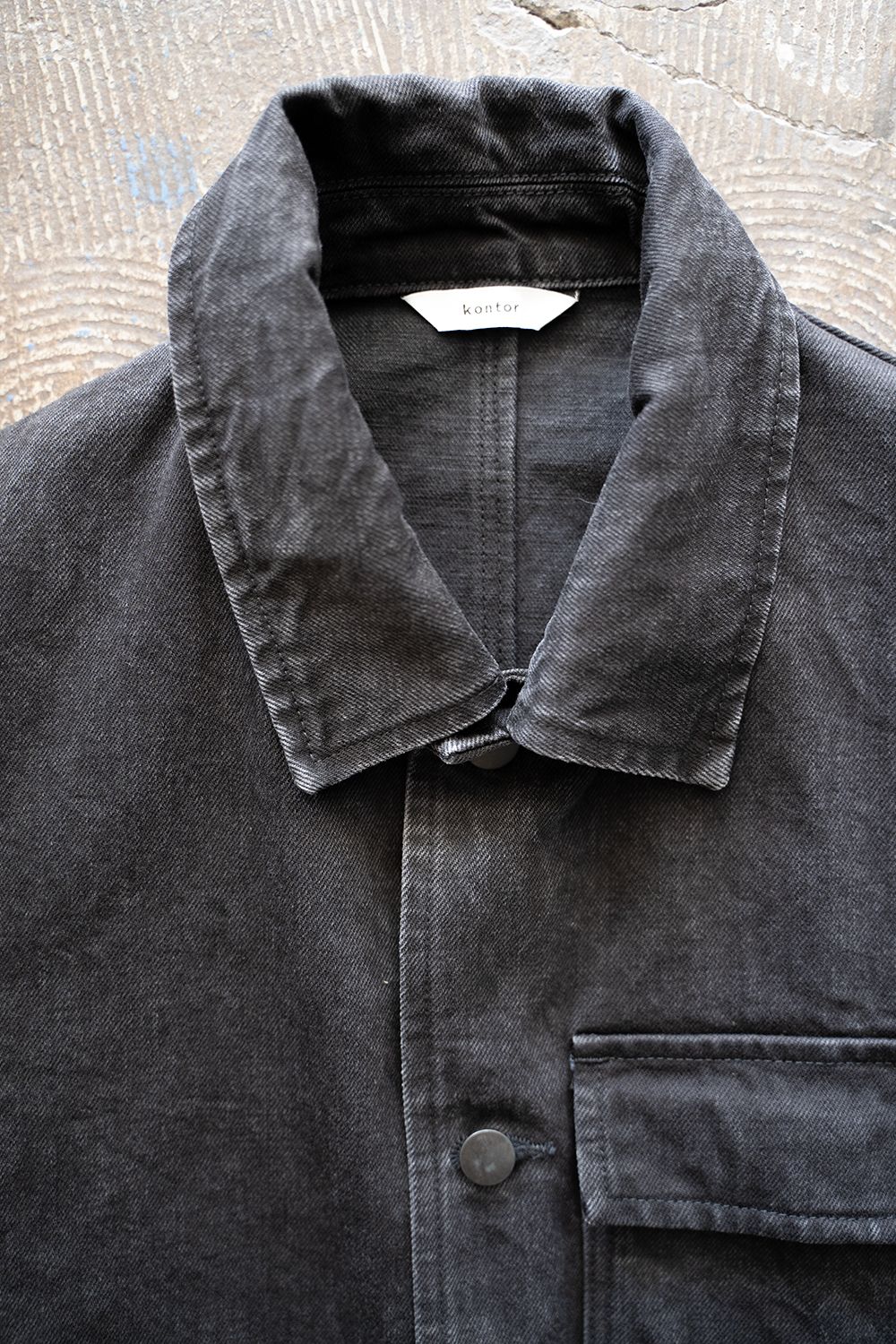 kontor - 【ラスト1点】【22AW】Denim Coverall Jacket(BLACK) | Salty