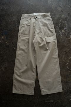 【ラスト1点】【24SS】コットン×リネンワンタックベイカーパンツ(TAUPE)