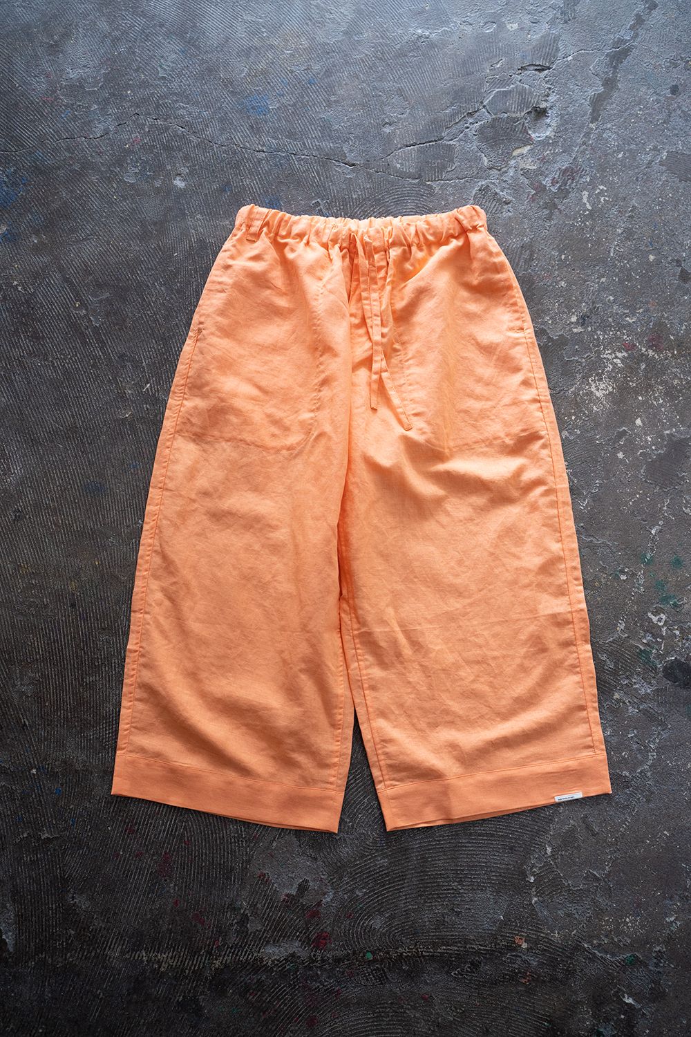 【ラスト1点】"zen "pajama linen cotton/パジャマ(セットアップ)【ユニセックス】(ORANGE)