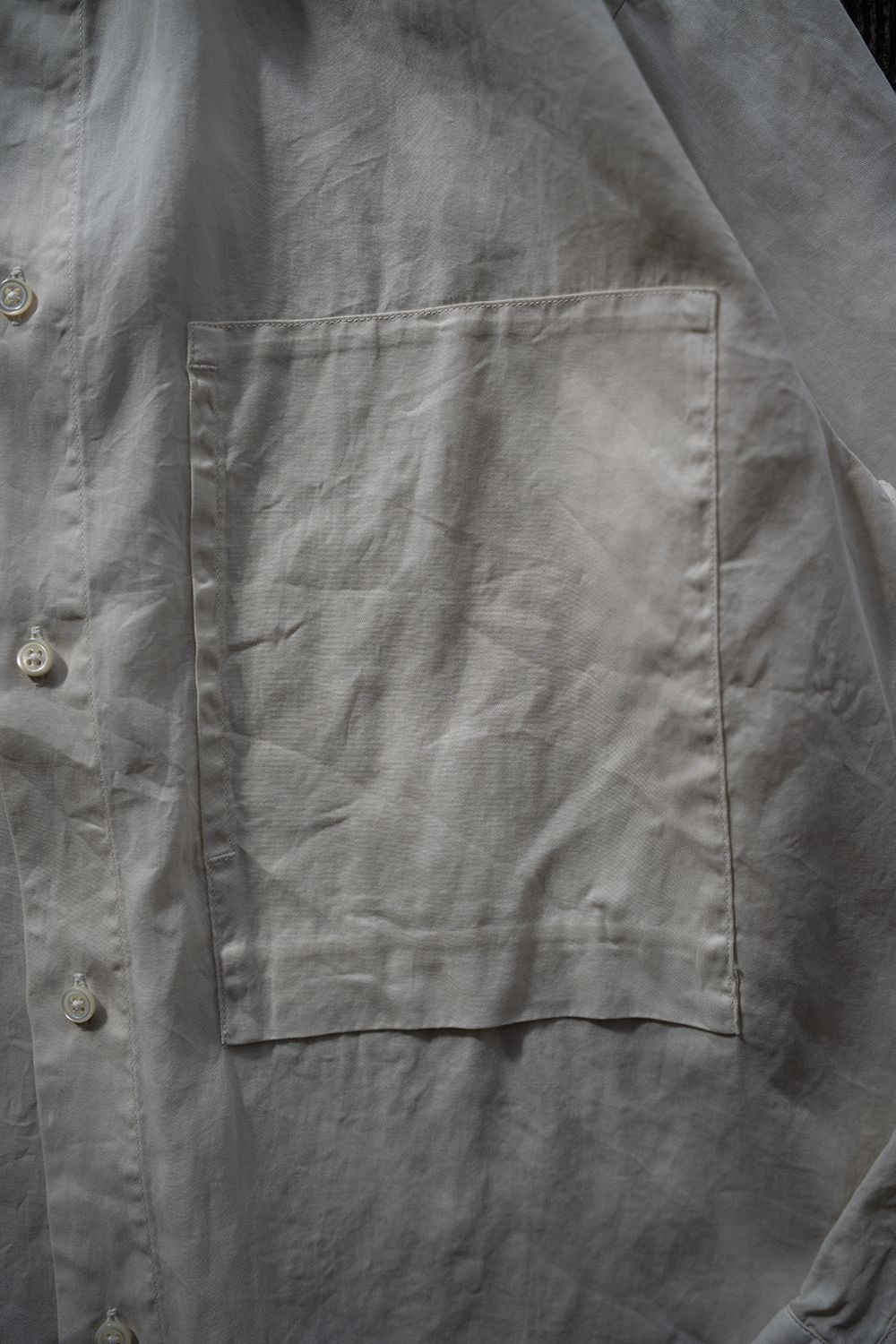 【26SS】ガーメントダイオーバーシャツ(ECRU)