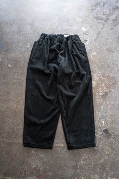 【25AW】綿×レーヨンコーデュロイイージーパンツ(BLACK)