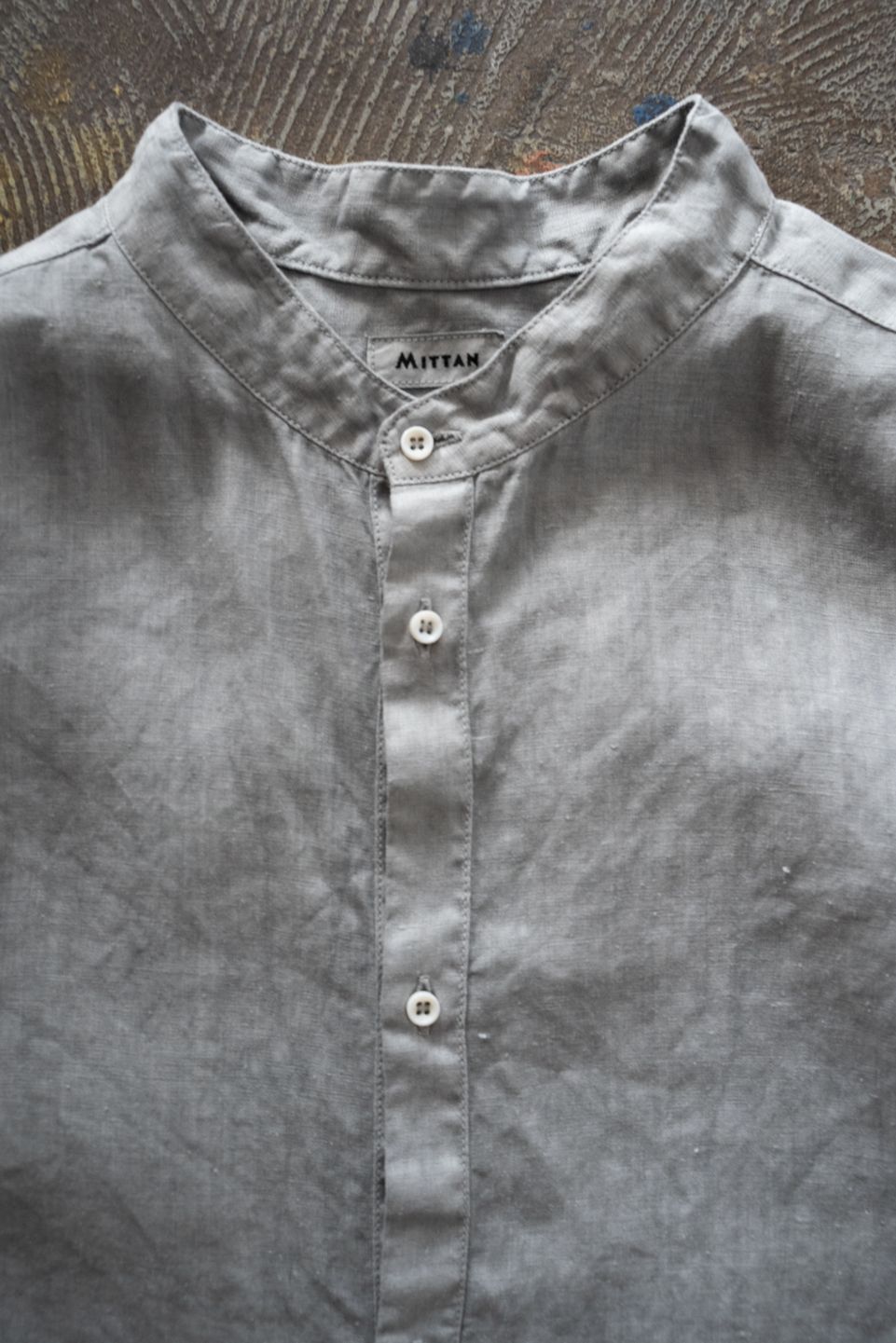 大麻シャツ 3(薄炭)