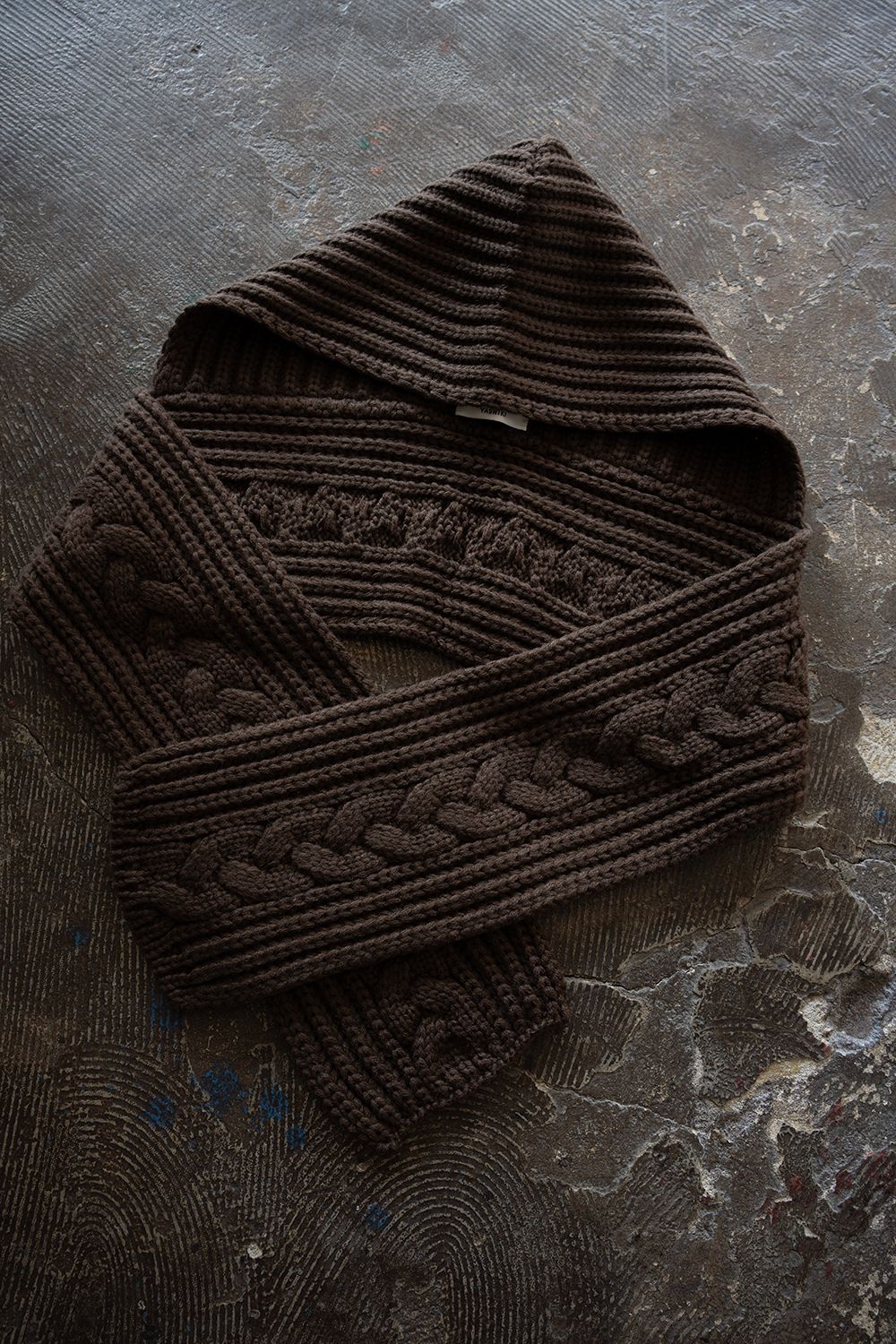 【26AW】Kanya Hooded Scarf(BROWN)