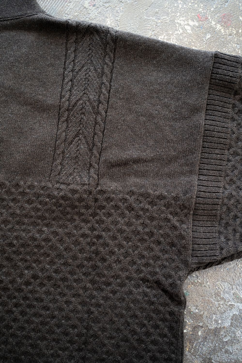 YASHIKI - 【ラスト1点】【22AW】Yukigumo Hanten Cardigan(DARK BROWN