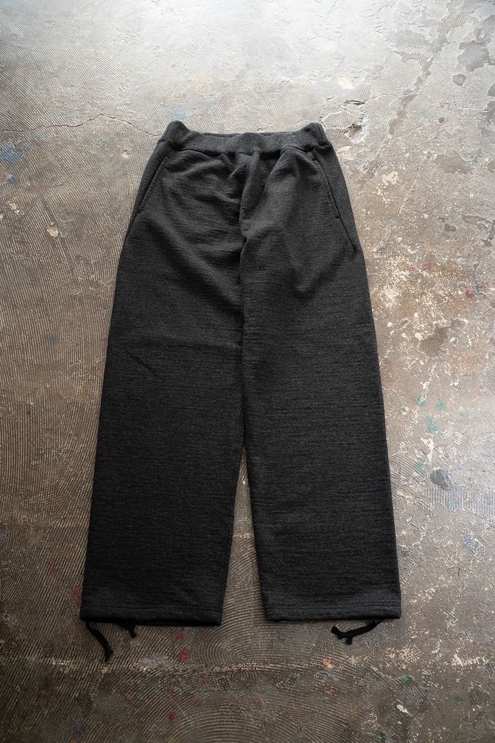 【ラスト1点】wool french terry truck pants/ウールフレンチテリートラックパンツ(CHARCOAL)