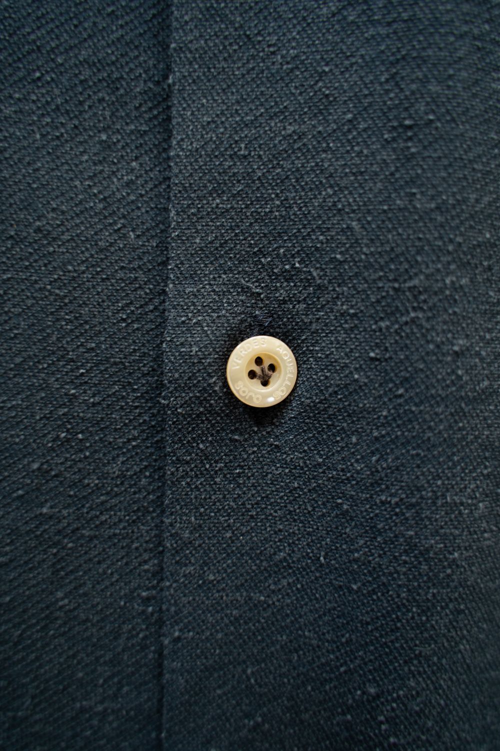 【ラスト1点】【25AW】Silk Nep Kersey Windsor Wide Collar Shirt(IRON BLUE)