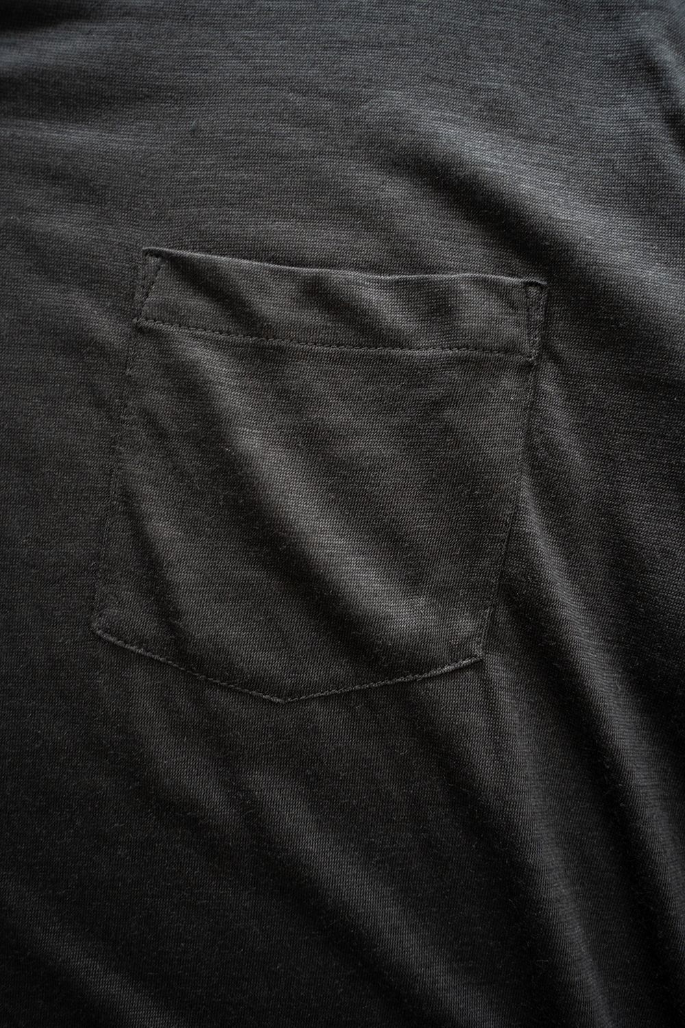 【ラスト1点】【25SS】ラミー半袖プルオーバーシャツ(BLACK)