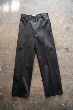 【ラスト1点】スビンコットンリサイクルポリエステルワークパンツ(BLACK)