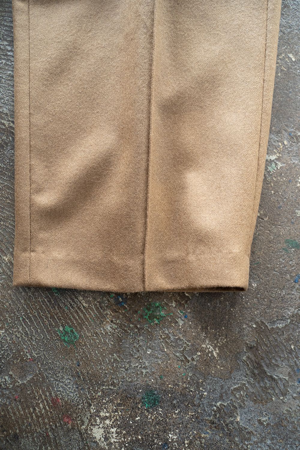 【ラスト1点】【22AW】2-Tack Flannel Cargo Pants/2タックフランネルカーゴパンツ(BEIGE) - 1