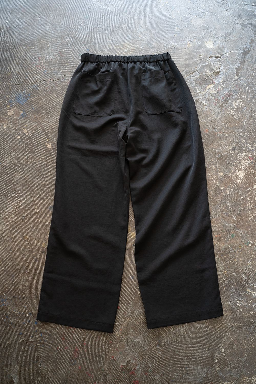 Still by Hand 黒リネン イージーパンツ STILL BY HAND スティルバイハンド 「ポリエステル・リヨセル