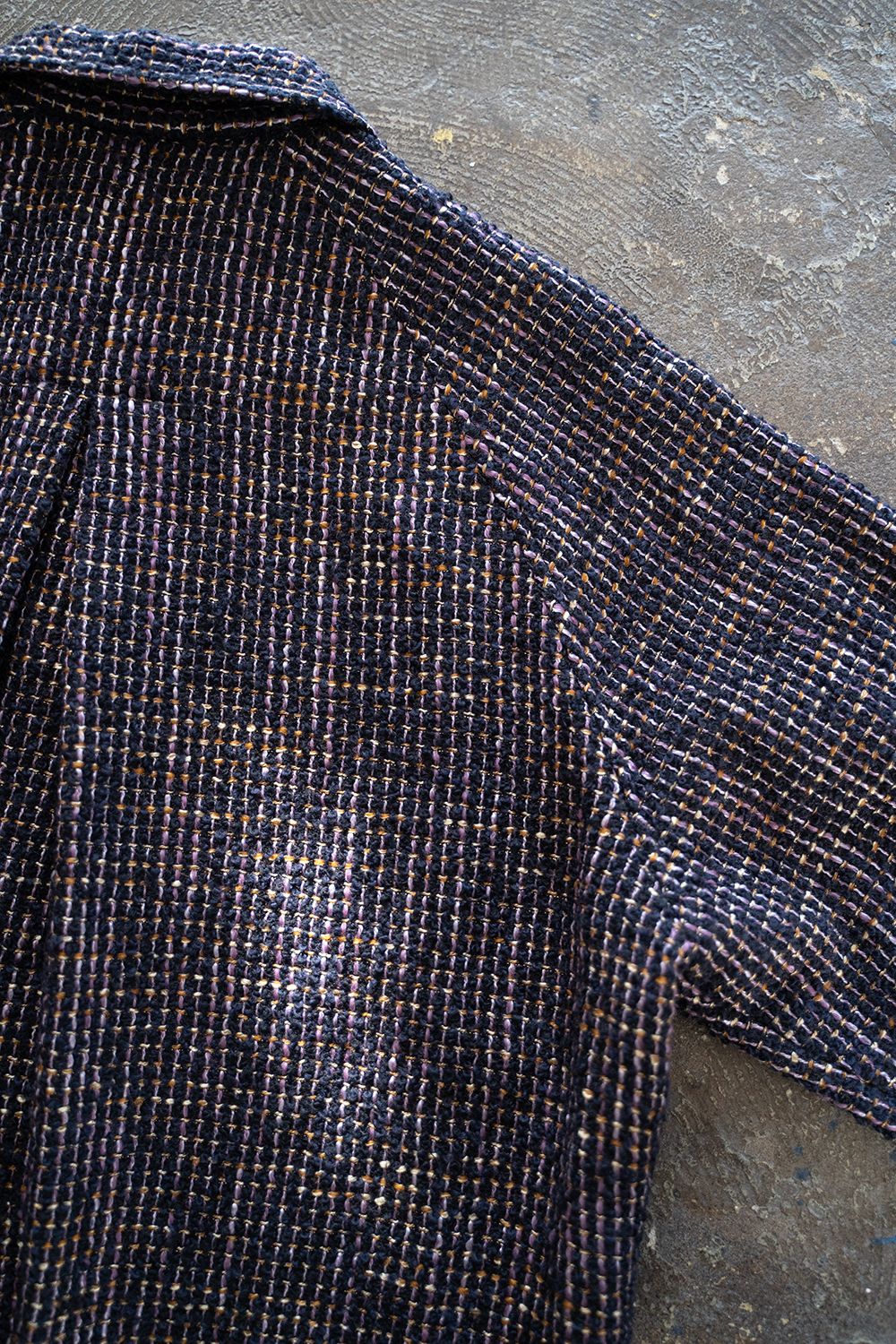 【ラスト1点】【24AW】Loop Tweed Short Jacket/ループツイードショートジャケット(PURPLE)