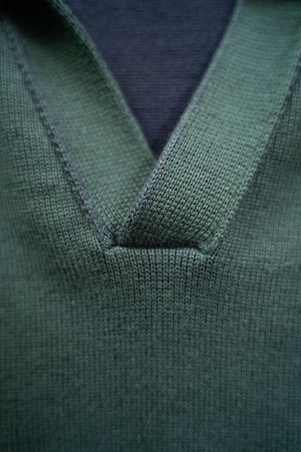 YASHIKI - 【ラスト1点】【24SS】Shunrin Skipper Knit(GREEN YASHIKI - 【ラスト1点】【24SS】Shunrin Skipper Knit(GREEN