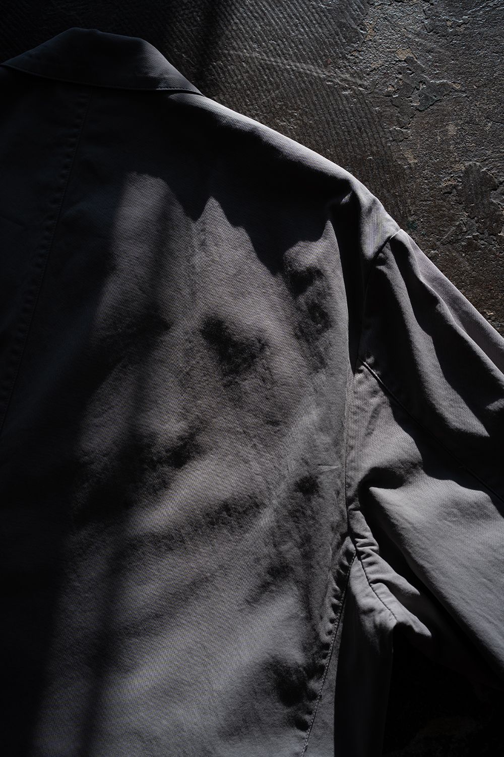【26SS】ガーメントダイ3Bジャケット(SMOKE GREY)