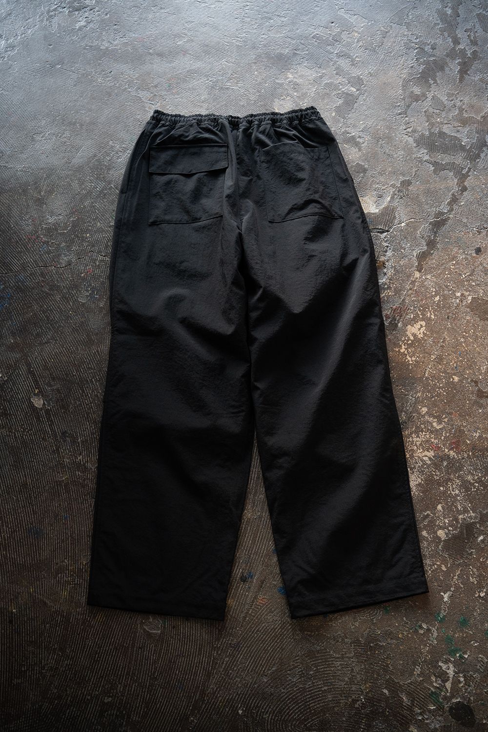 【ラスト1点】【25AW】タスランナイロンニータックイージーパンツ(BLACK)