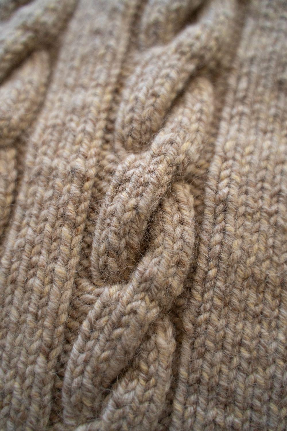 【ラスト1点】camel/cashmere HAND KNITTING cricket sweater(CAMEL)