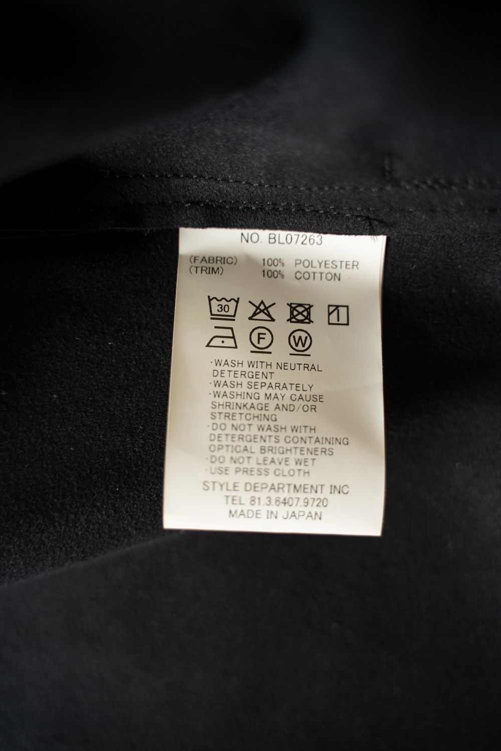 【26AW】フェイクスウェードブルゾン(INK BLACK)