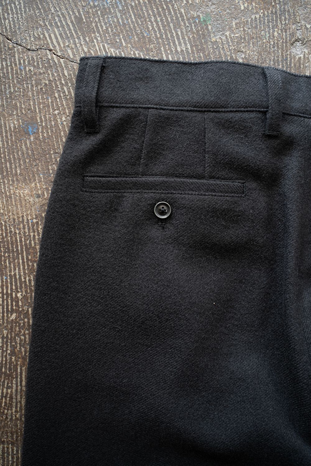 【25AW】2-Tack Wide Trousers/2タックワイドトラウザーズ(BLACK)
