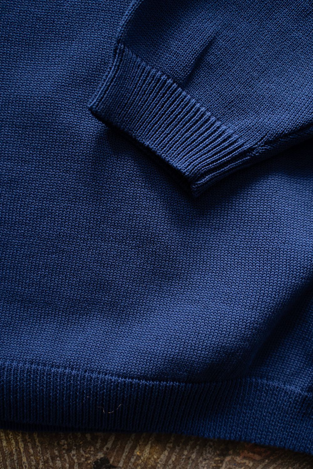 【ラスト1点】【25SS】強撚綿クルーネック10Gニット(ROYAL BLUE)
