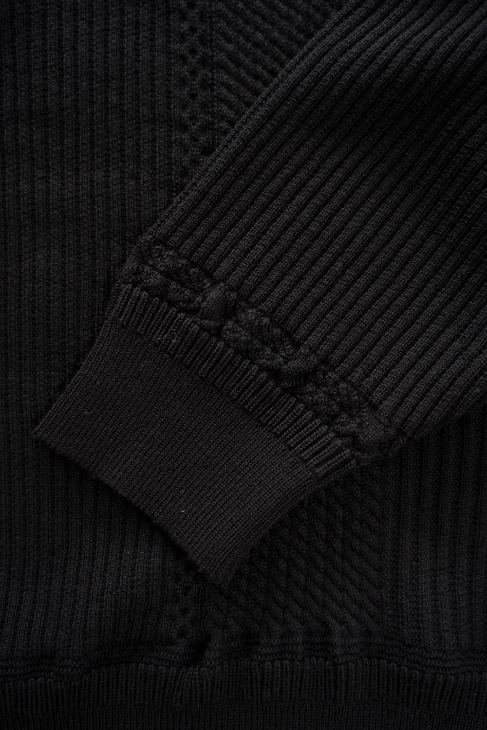 【26AW】Teriha Zip Polo(BLACK)