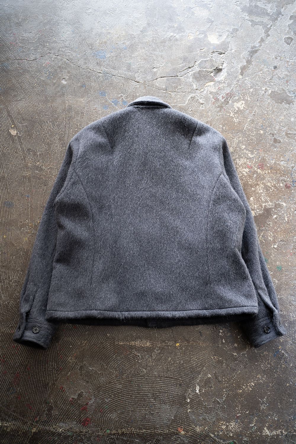 【25AW】Mohair Shaggy Zip Jacket/モヘアシャギージップジャケット(CHARCOAL)