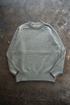 【ラスト1点】Yak/Shetland wool/Nep crew neck sweater(MIST)