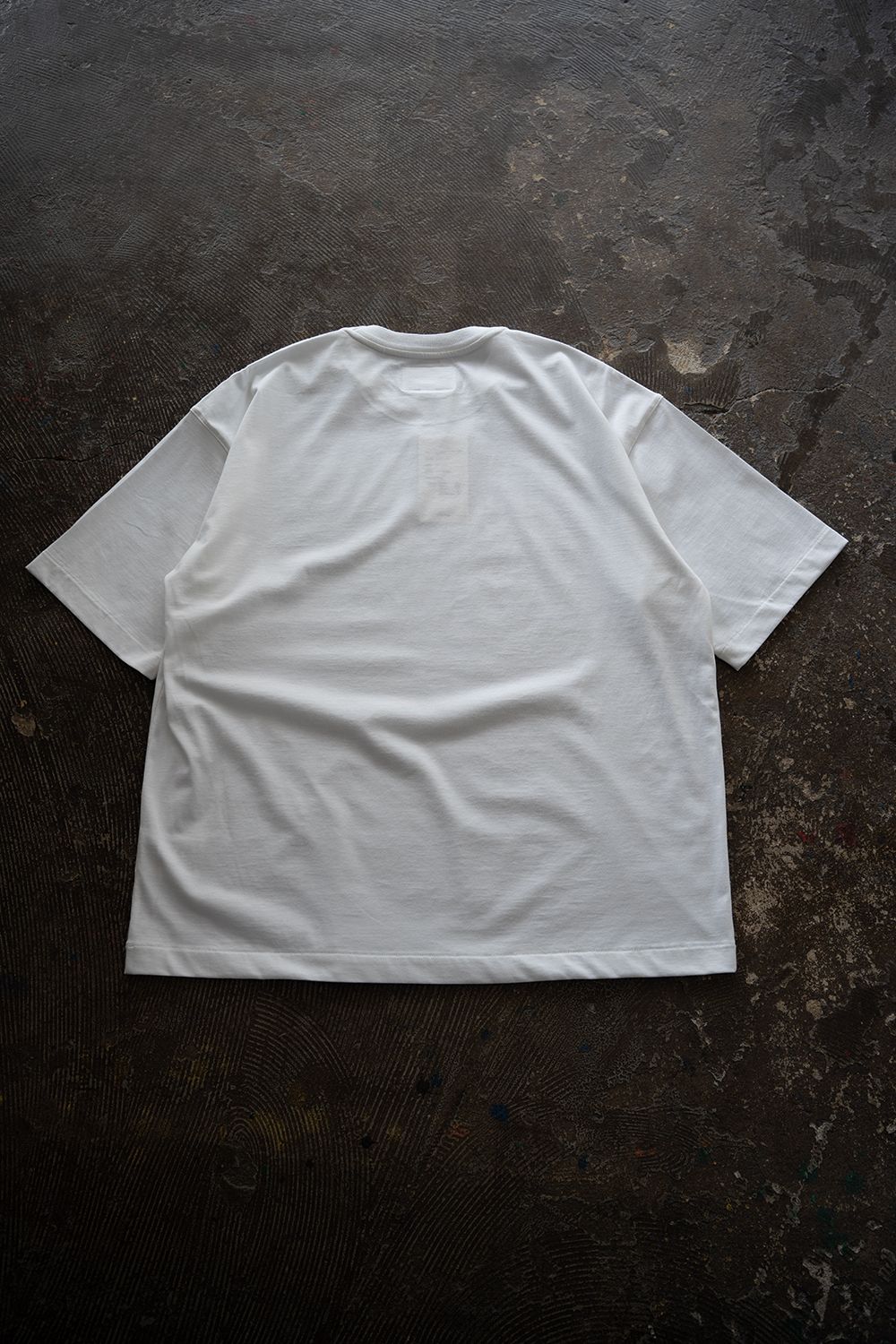 【26SS】オーバーサイズネックリブTシャツ(WHITE)