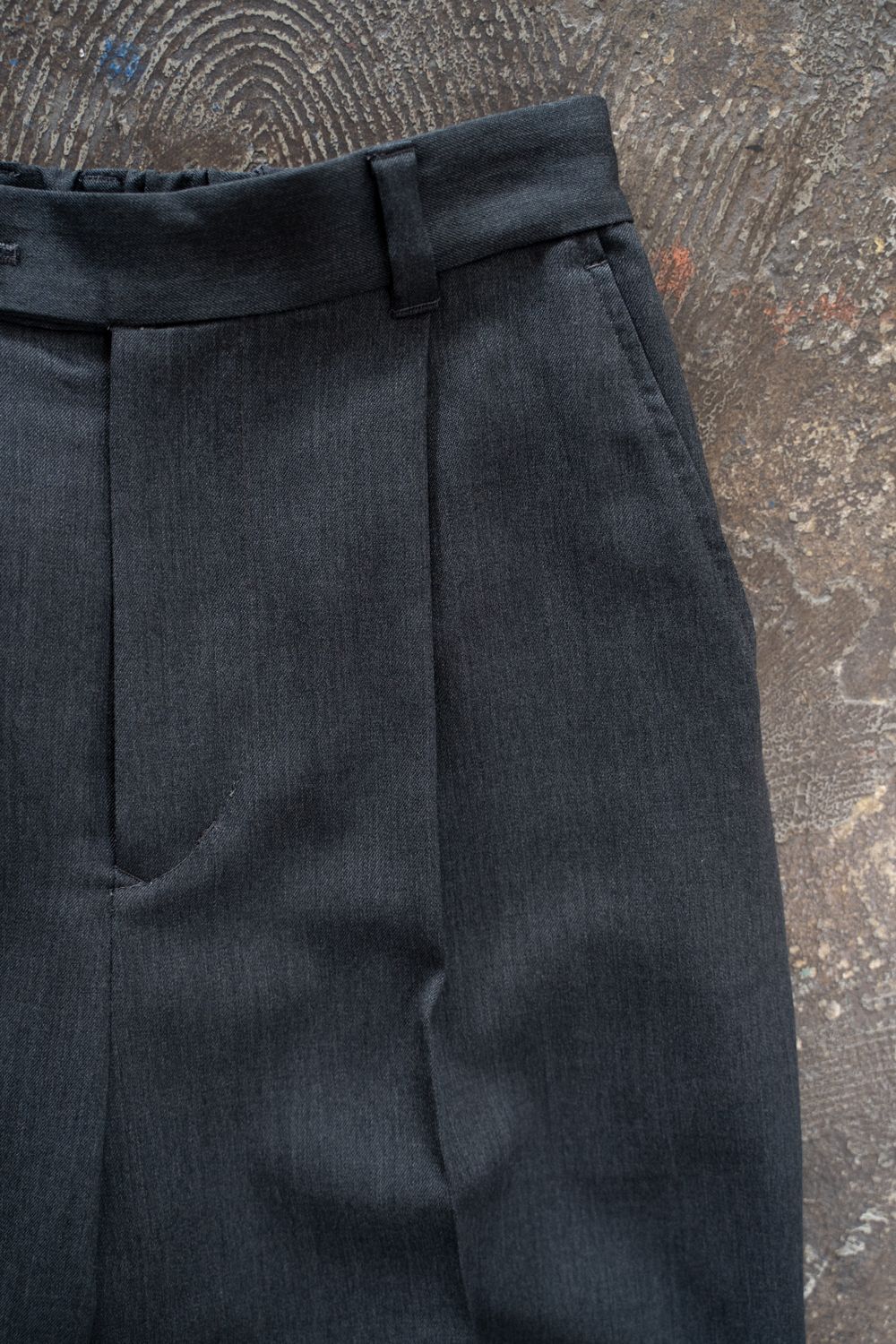 【26AW】Fluid Flare Pants/フルーイドフレアパンツ(GRAY)