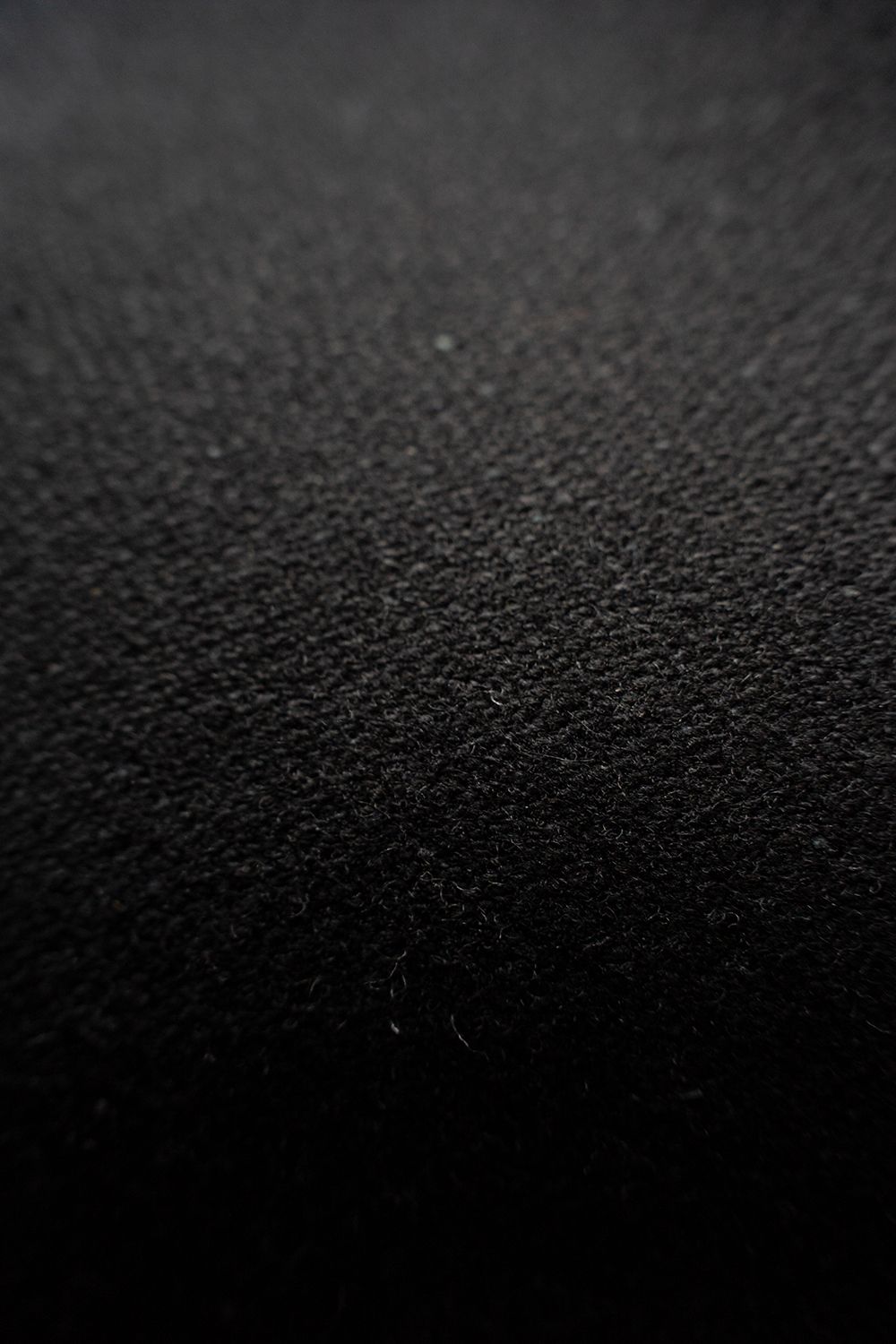 【26AW】ウール×シルクステンカラーハーフコート(BLACK)