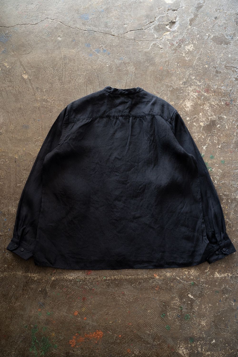 和紙大麻シャツ(濃紺)