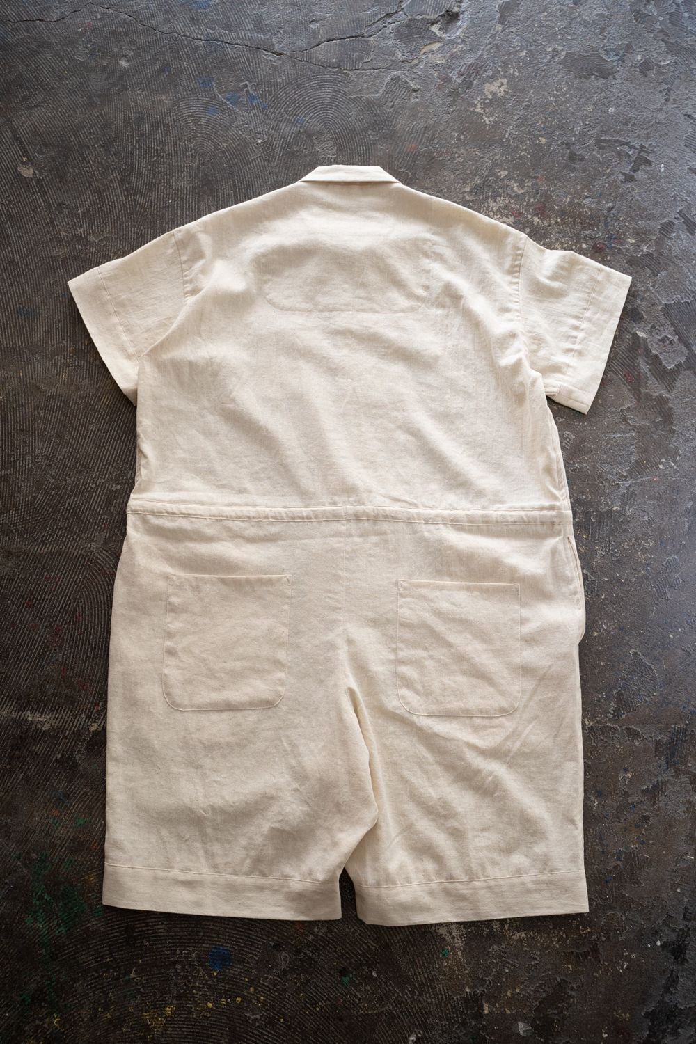 【26SS】"joint(short)"pajama【オールインワン】(washed cotton hemp NATURAL)