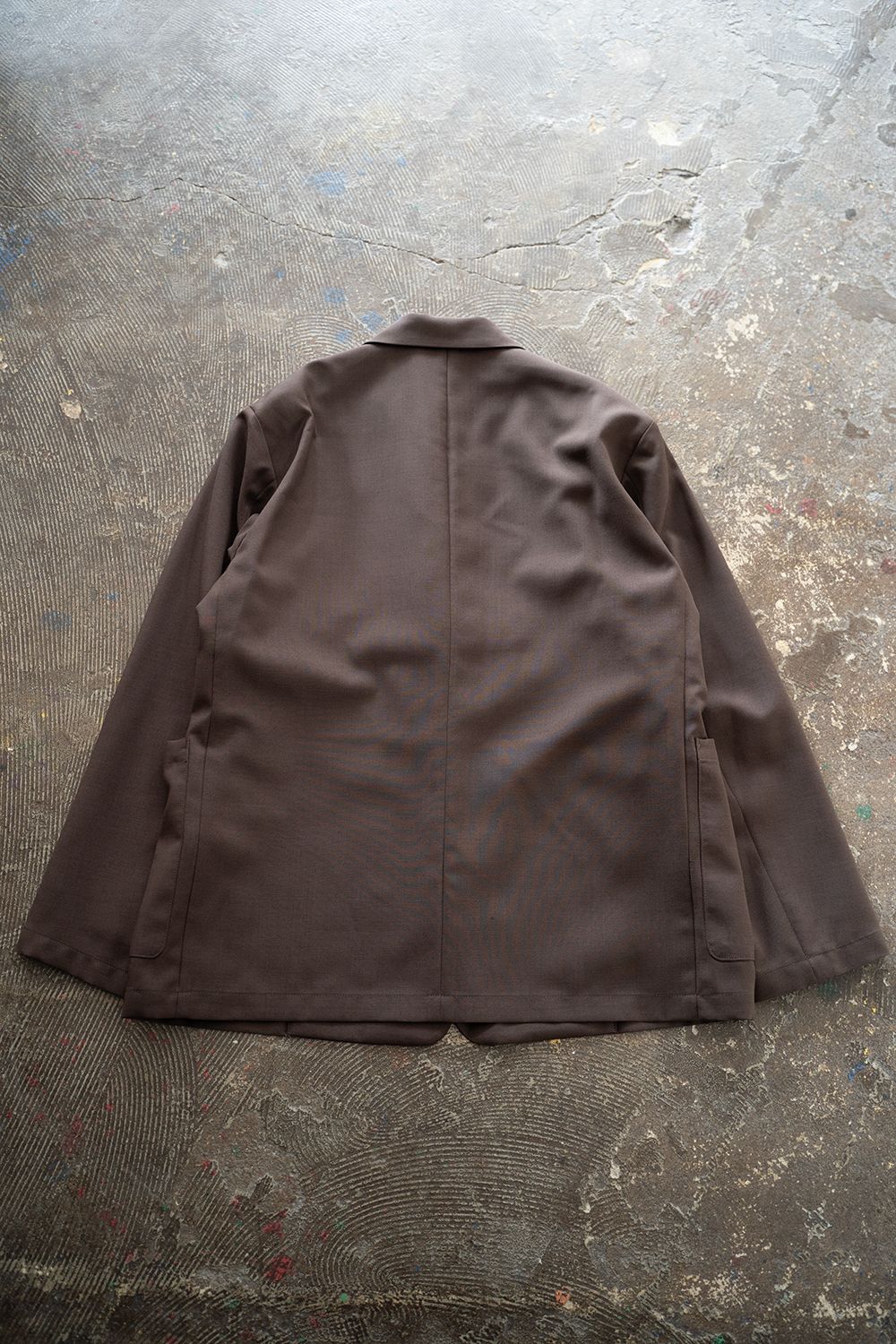 【25AW】モヘア混2Bジャケット(DARK BROWN)